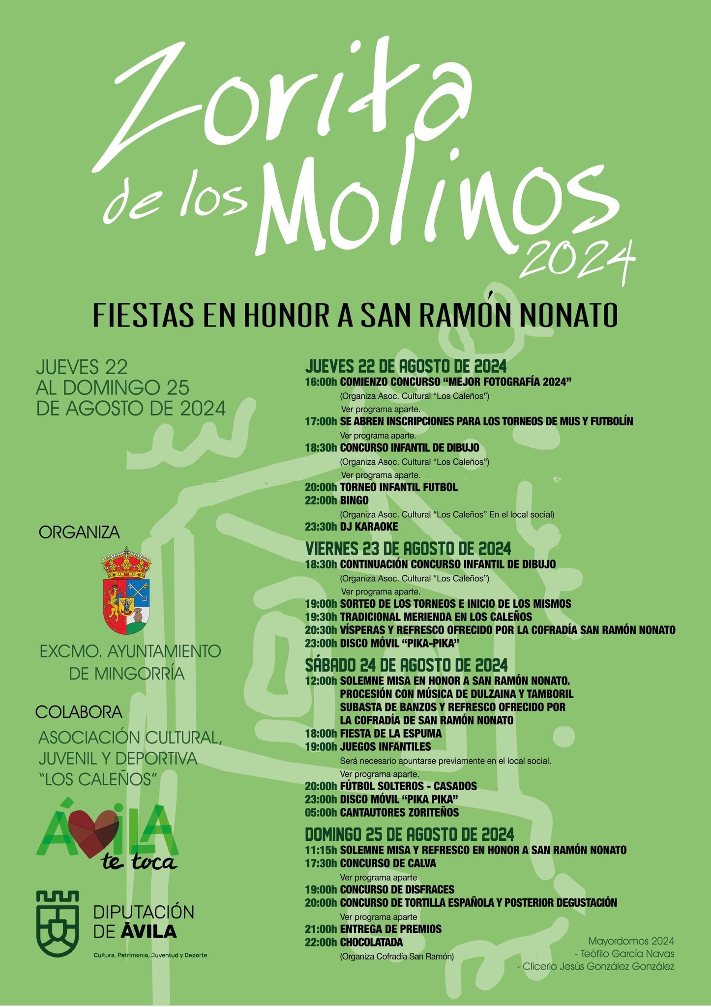 FIESTAS EN HONOR A SAN RAMÓN NONATO 2024 ZORITA DE LOS MOLINOS